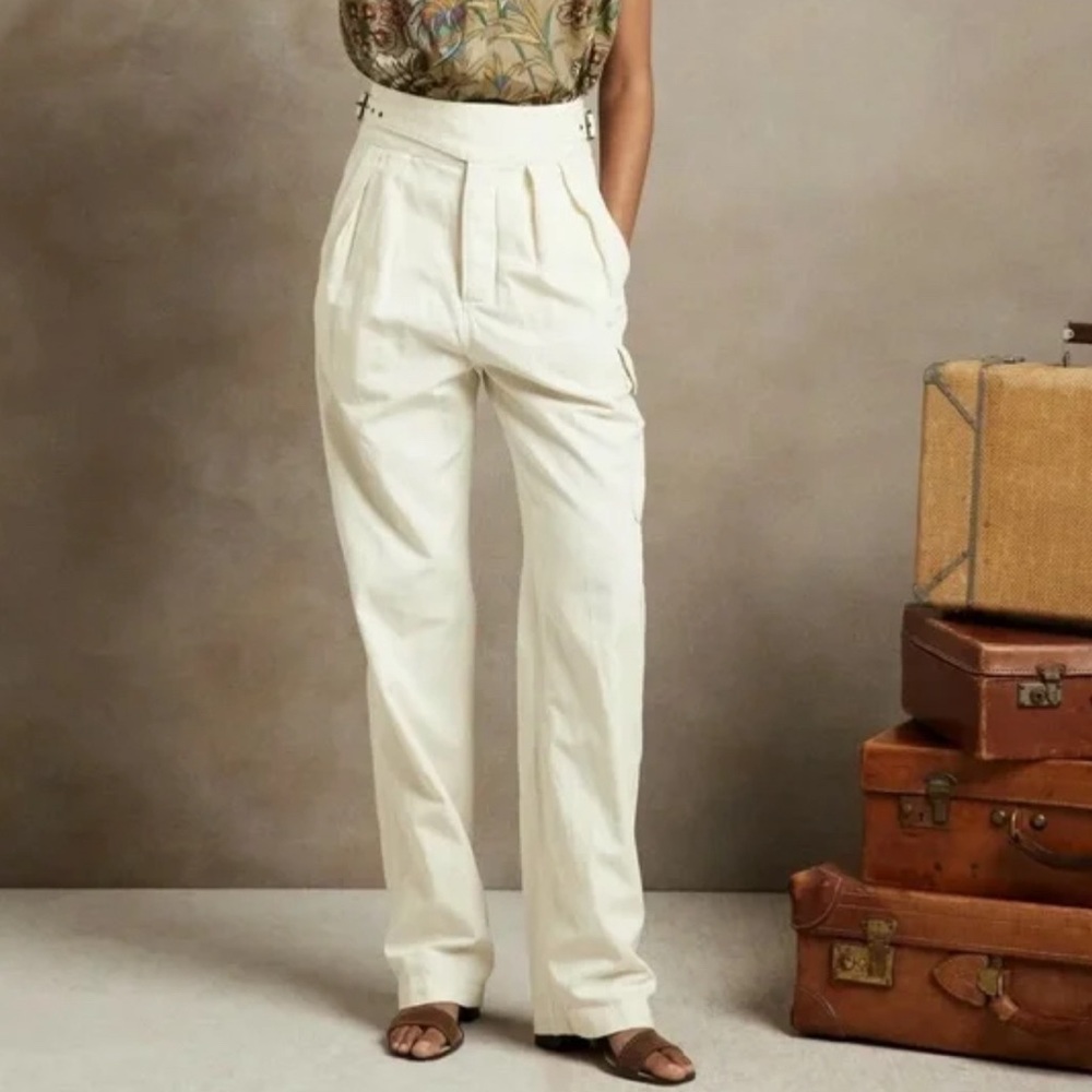 Banana Republic Heritage Explorer Pant - Ivory Cream - Fits Sizes 4, 6, & 8